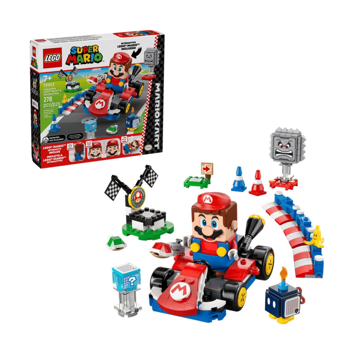 Mario Kart – LEGO Mario interactif et kart standard, LEGO