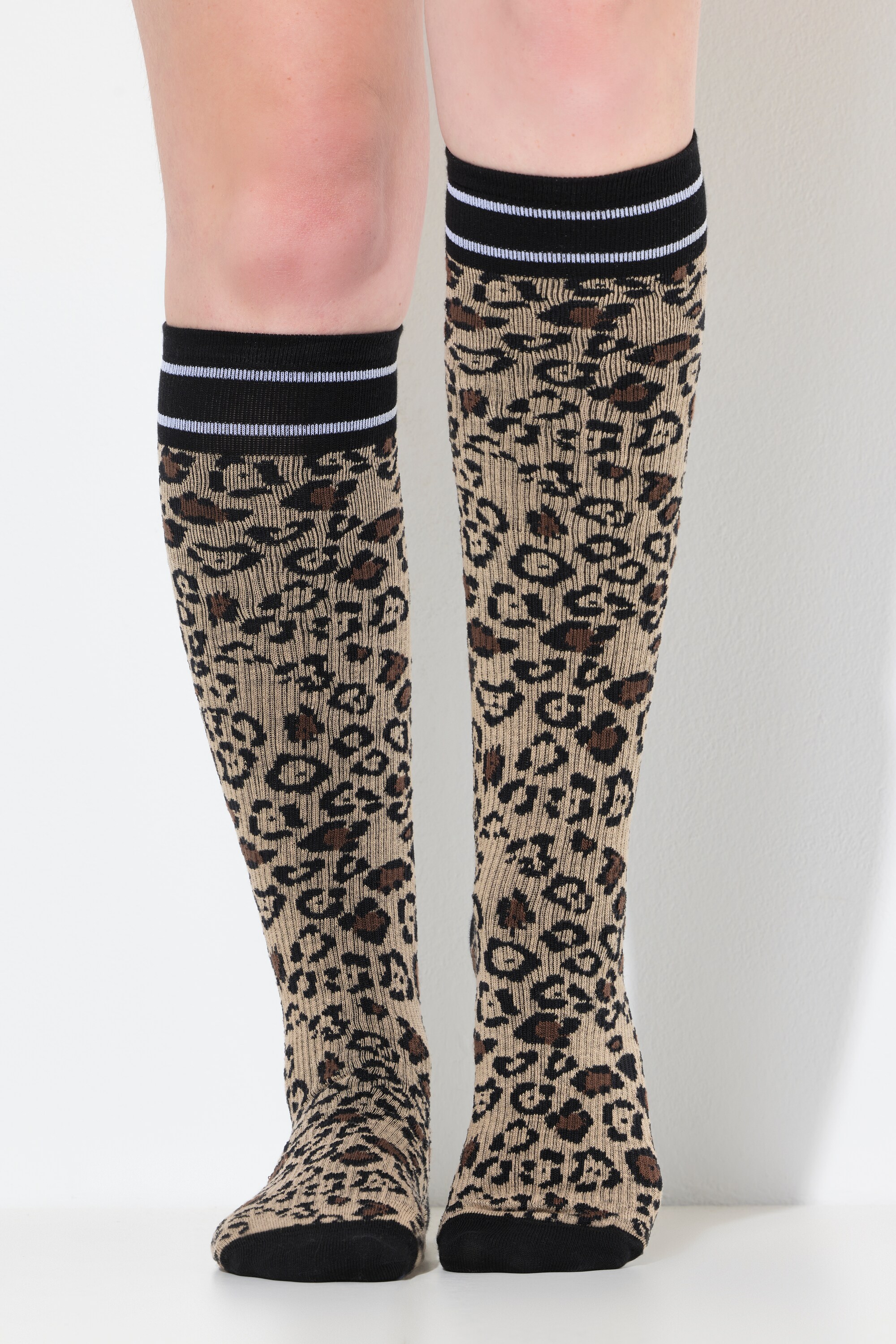 Bas de compression, motif léopard, ULLA POPKEN