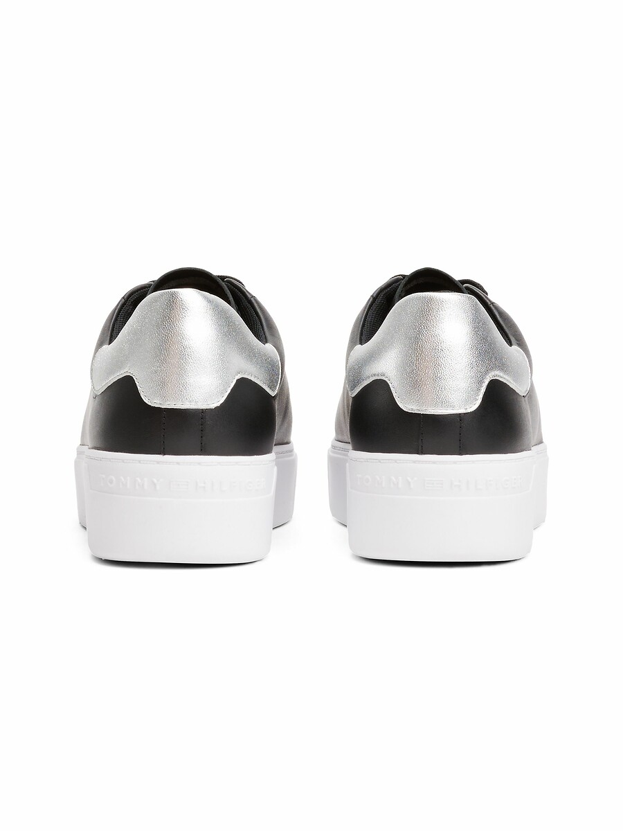 Tommy Hilfiger Zapatillas con plataforma de piel Court — photo 5