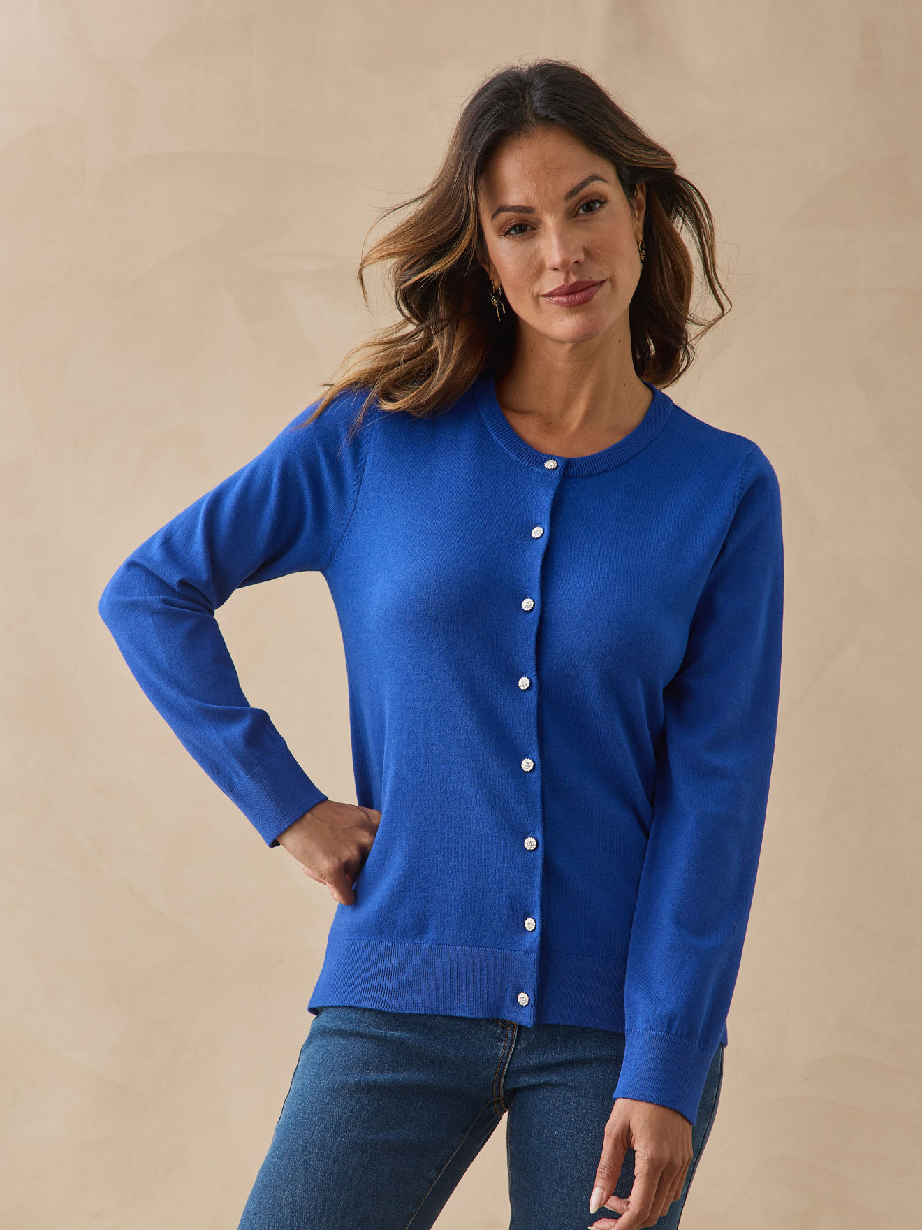 Cardigan boutons-bijoux, DAXON