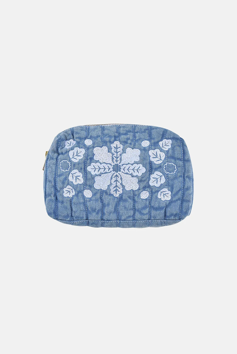 Trousse de toilette toile, imprimé floral TEIKI L
