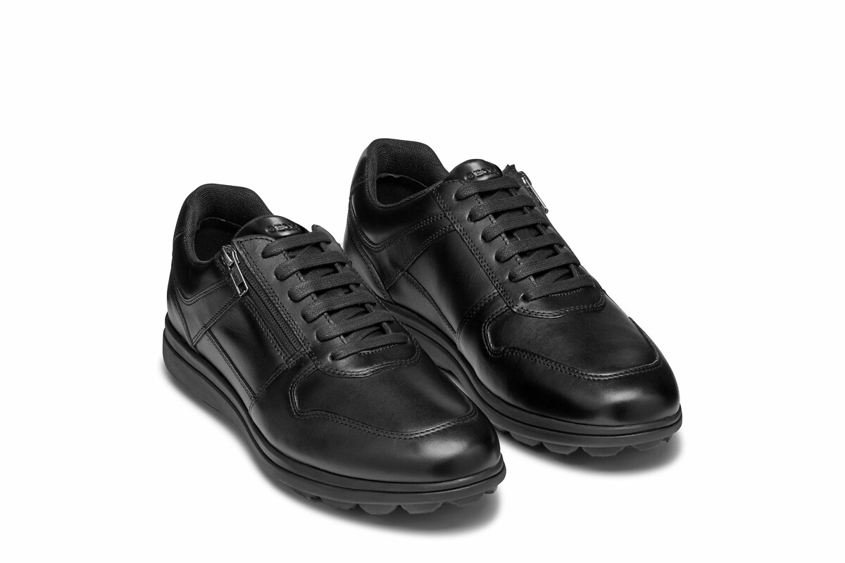GEOX Zapatillas transpirables de piel con cremallera Spherica EC12