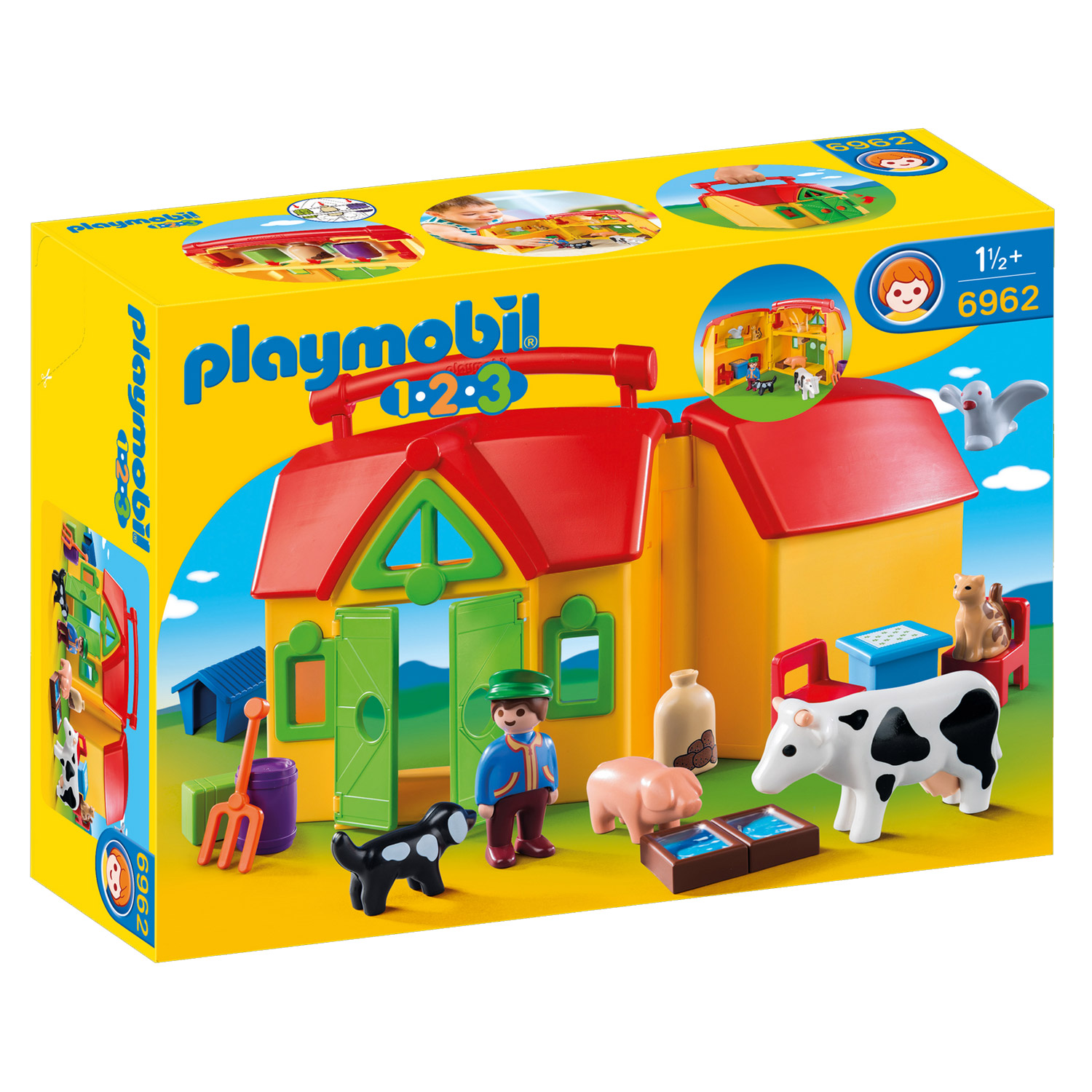 Ferme transportable avec animaux 6962 multicolore Playmobil
