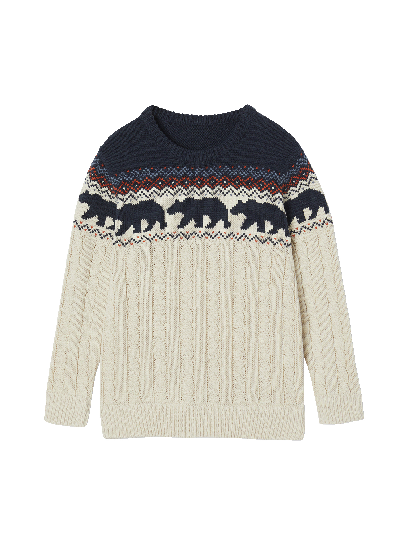 Pull Jacquard à torsade, VERTBAUDET