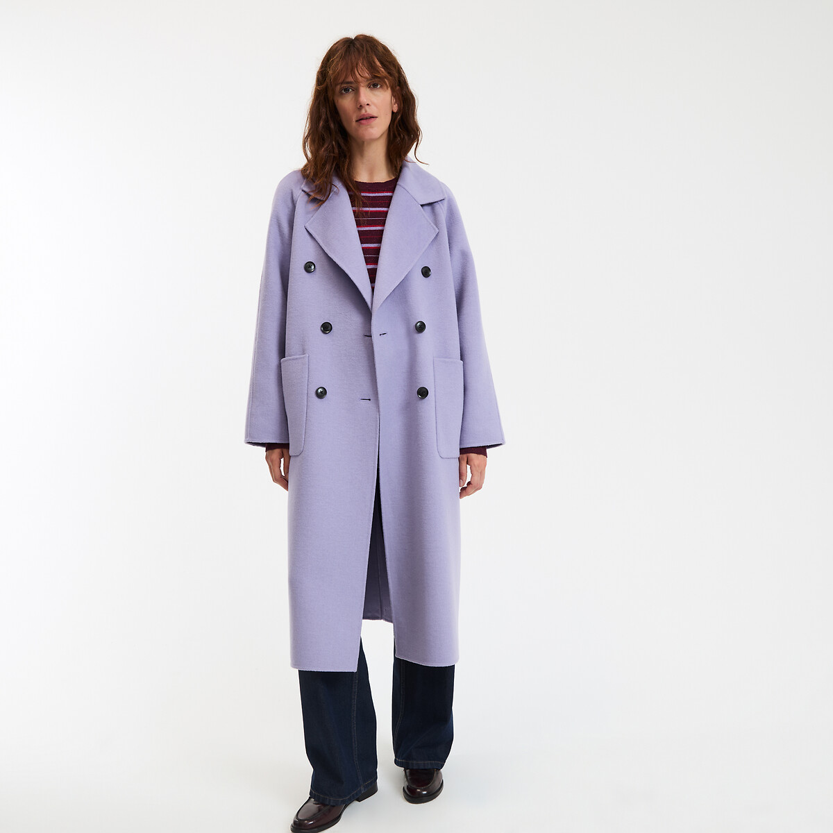 Manteau oversize laine mélangée, Signature MARTIAL