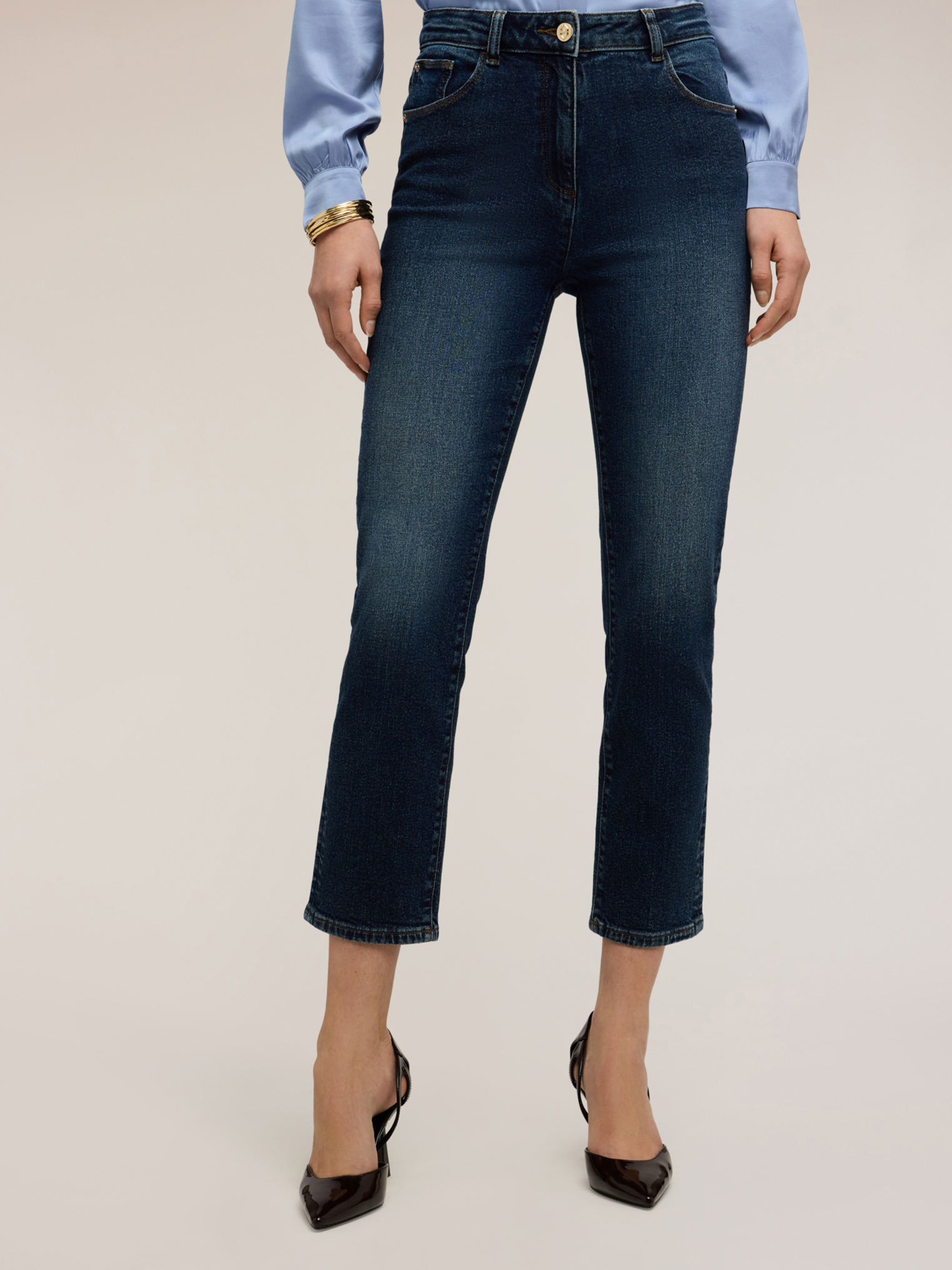 Jean mum fit taille haute, MOTIVI
