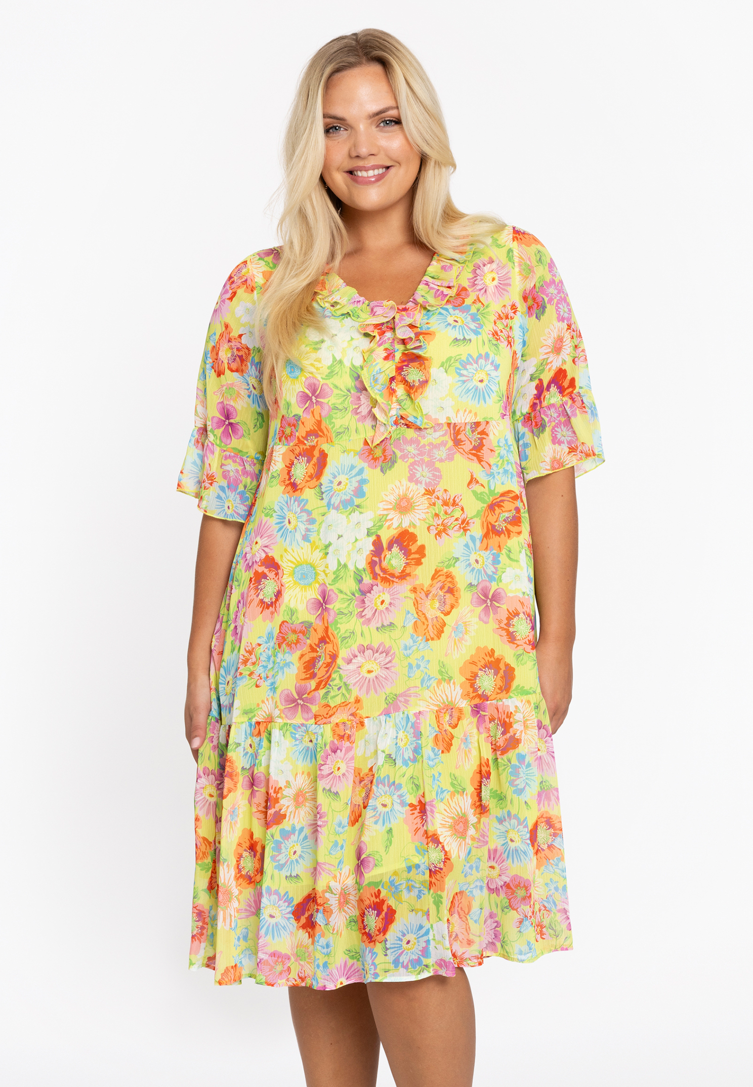 Robe imprimé / imprimée floral, YOEK