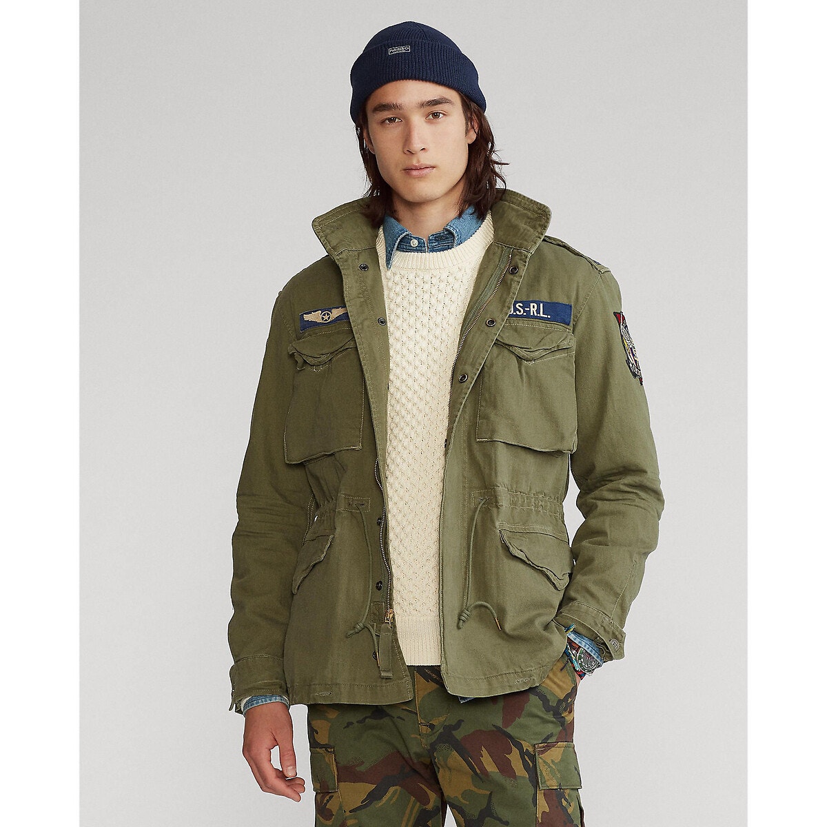 parka homme multi poches