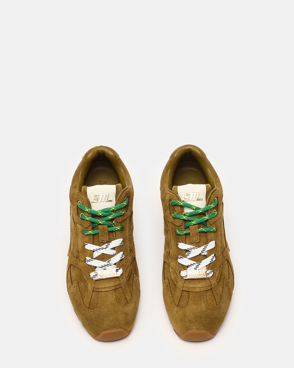 Steve Madden Zapatillas de ante con cordones dobles, ASIEL — photo 4