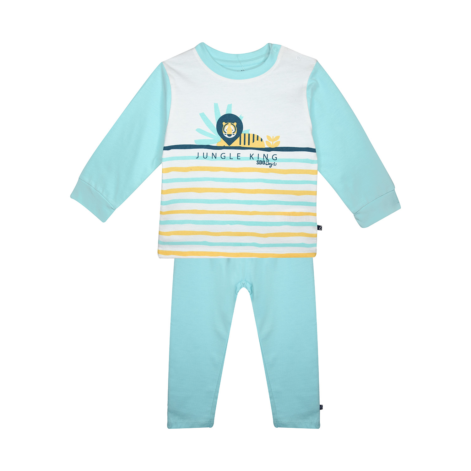 Pyjama 2 pieces hilaire long enfant, SUCRE D'ORGE