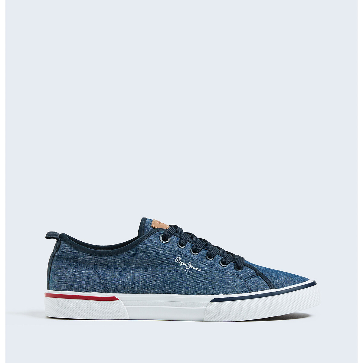Pepe jeans Sneakers in chambray stof Kenton
