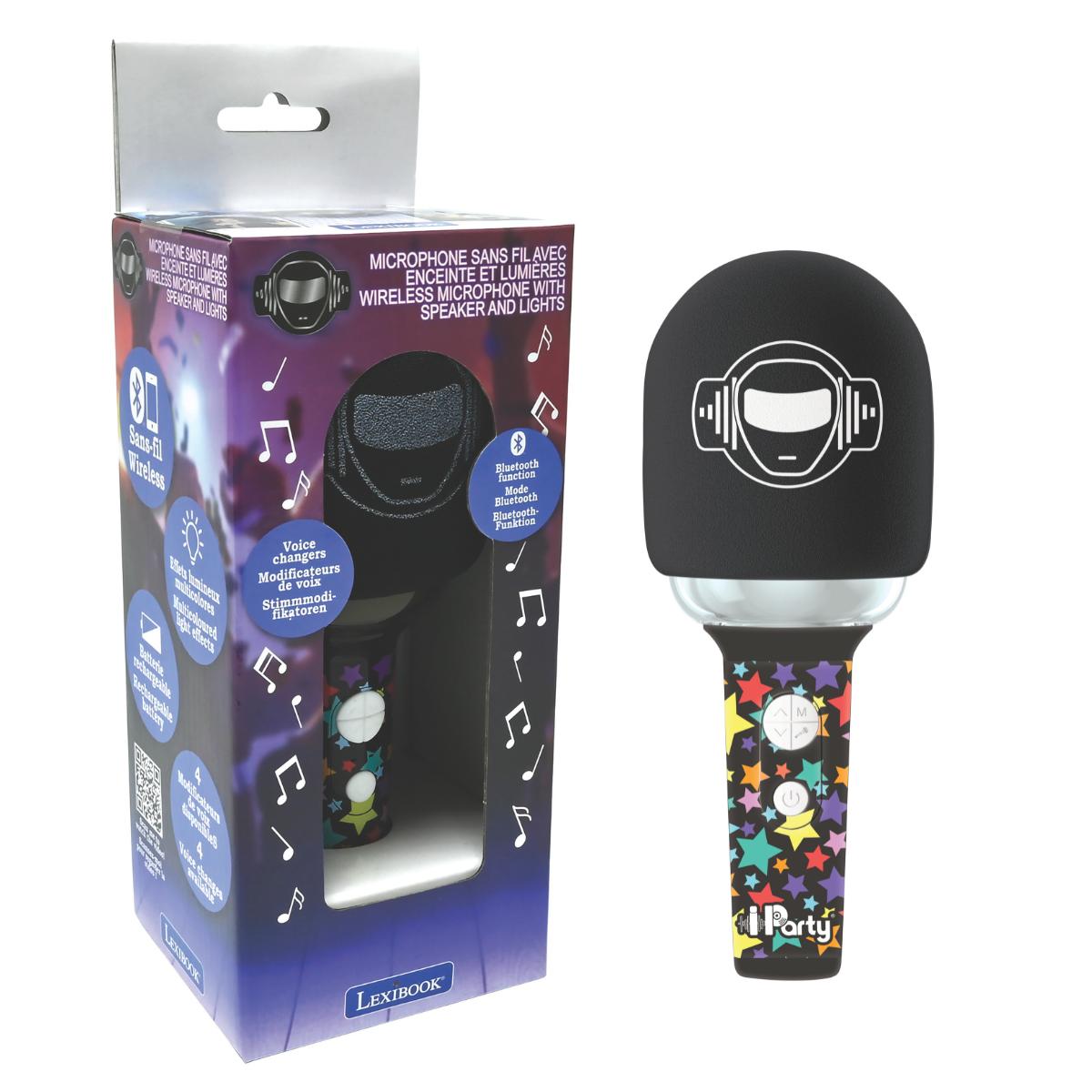 Karaoke Microphone Bluetooth/Sans fil, LEXIBOOK