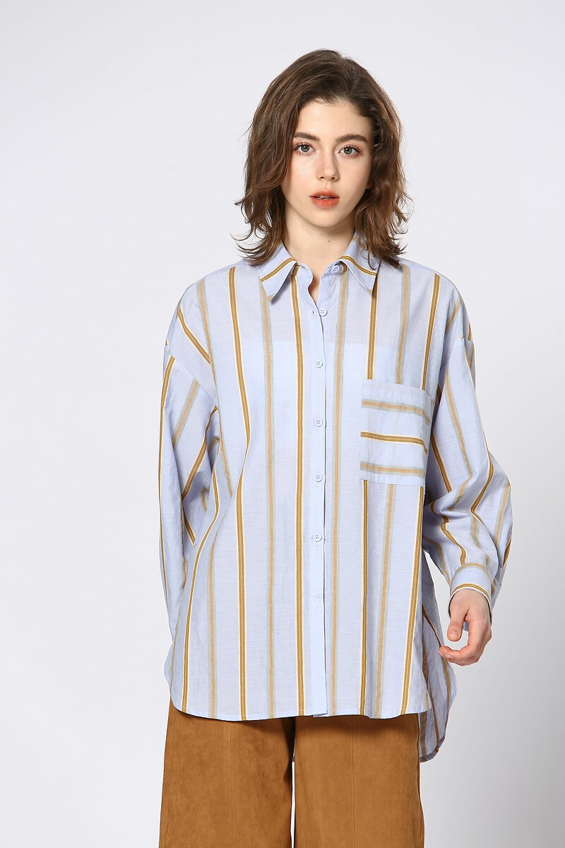 Striped Blouse, SEE U SOON