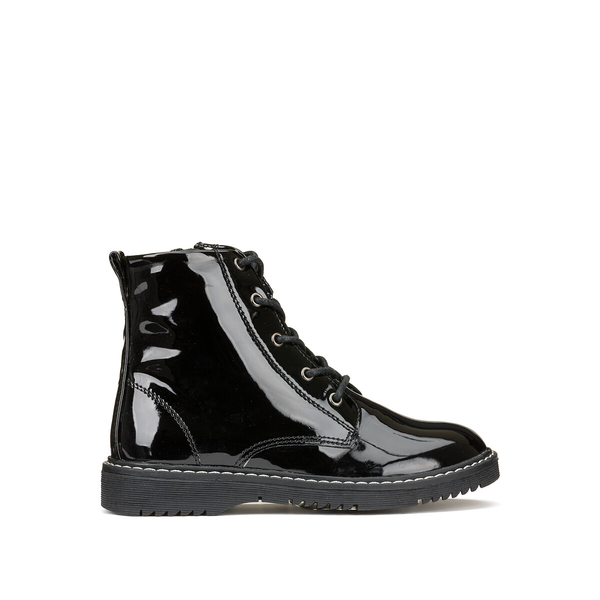 Kids patent ankle boots, black patent, La Redoute Collections | La Redoute