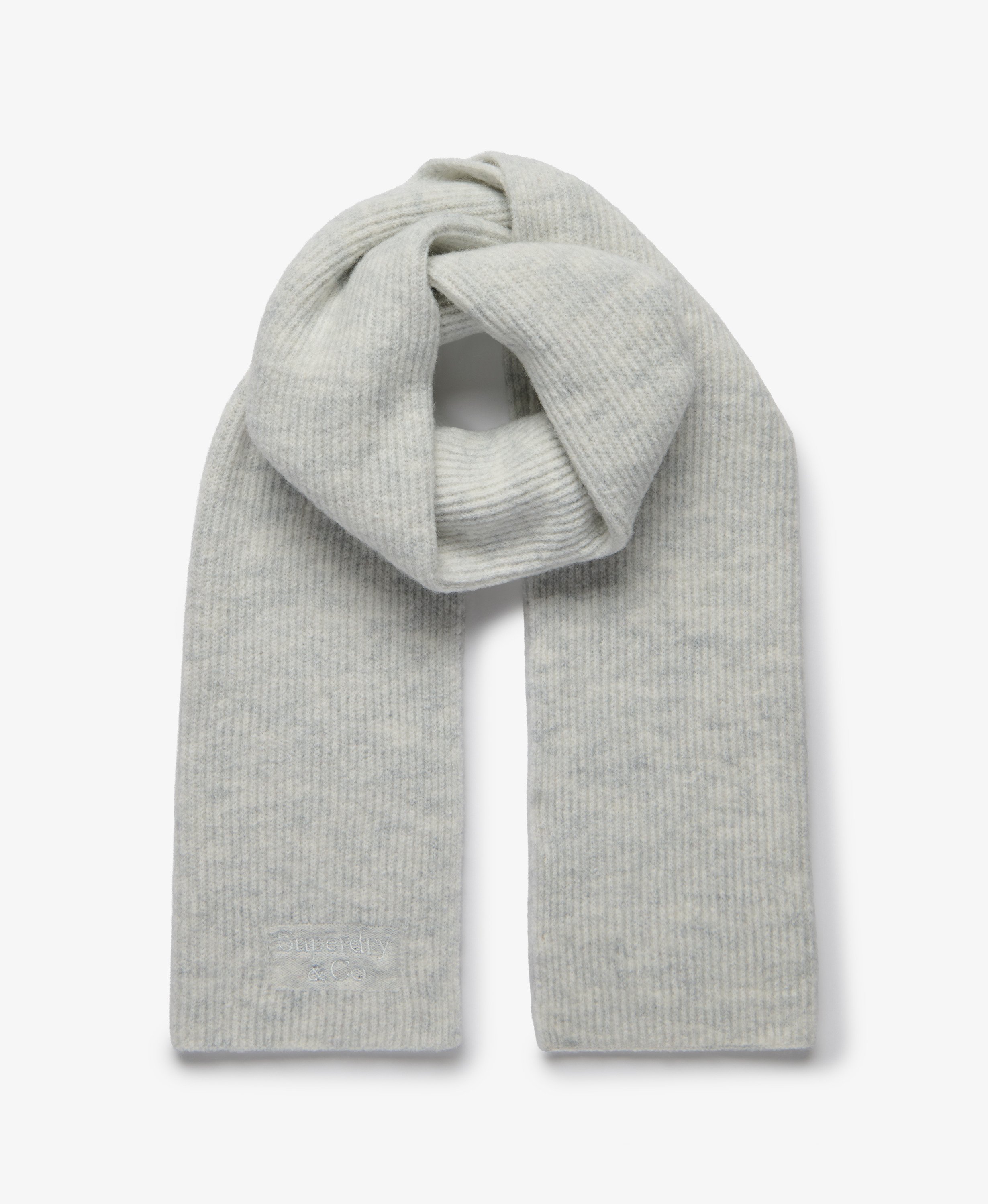 Écharpe Heritage en Maille Côtelée, SUPERDRY