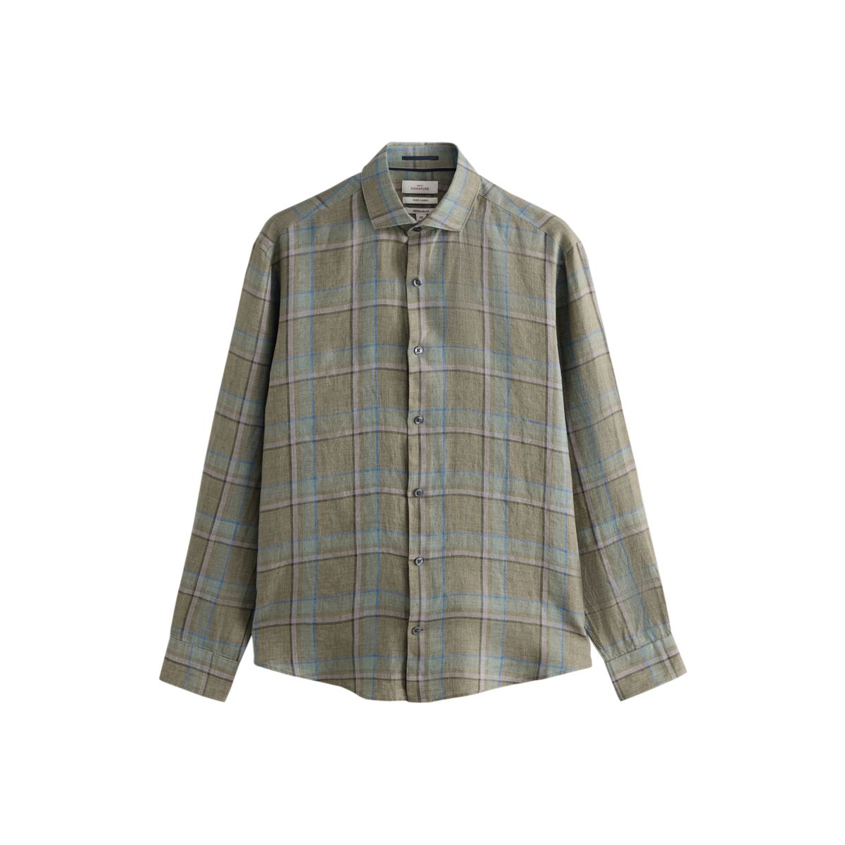 Chemise habillée en lin à manches longues signature, NEXT