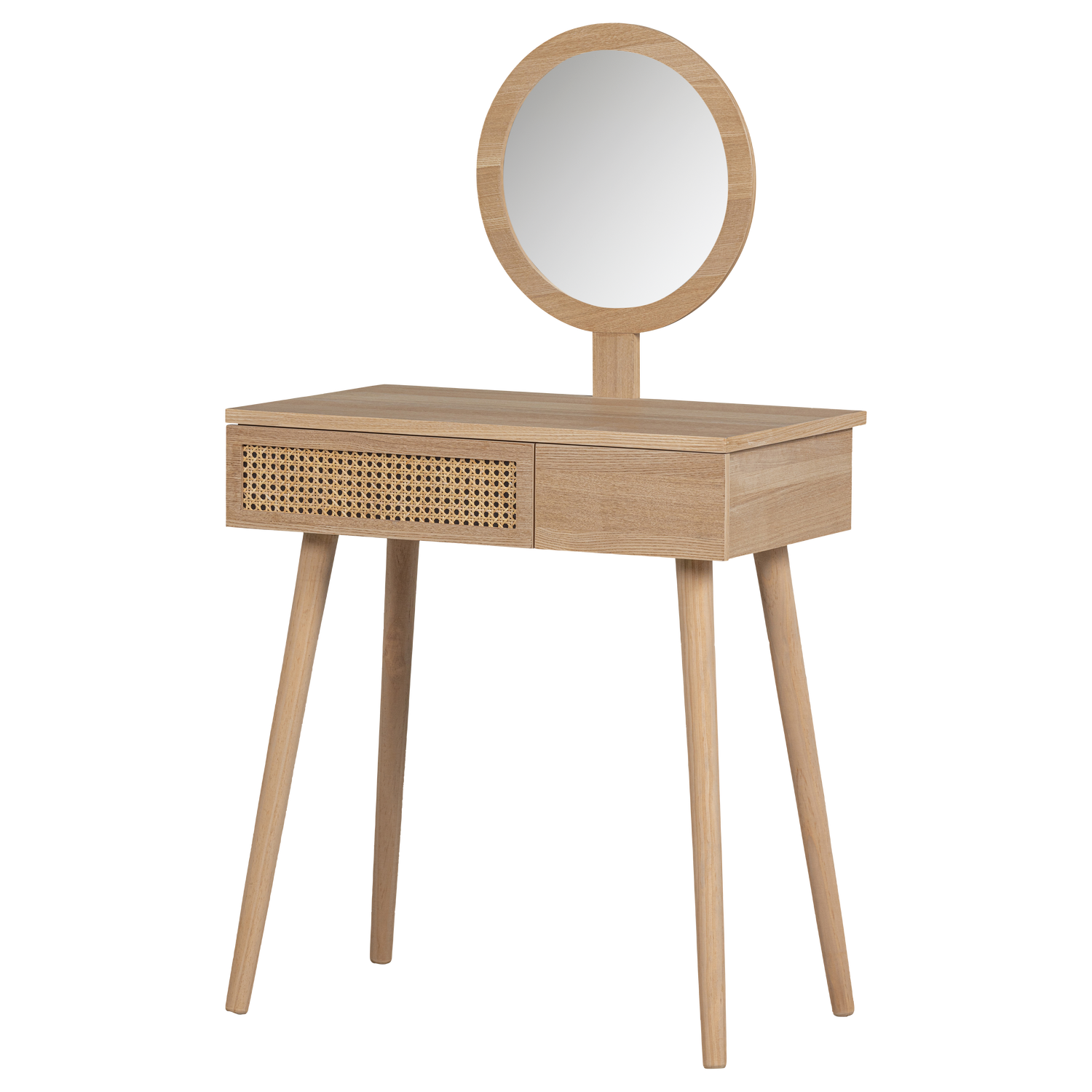 Coiffeuse avec miroir en pin et mdf SOOF, WOOOD