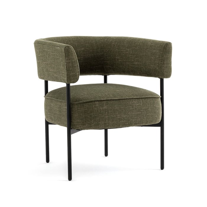 Image 0 Fauteuil tissu chiné et métal acier, Morton AM.PM Fauteuil tissu chiné et métal acier, Morton AM.PM image 0