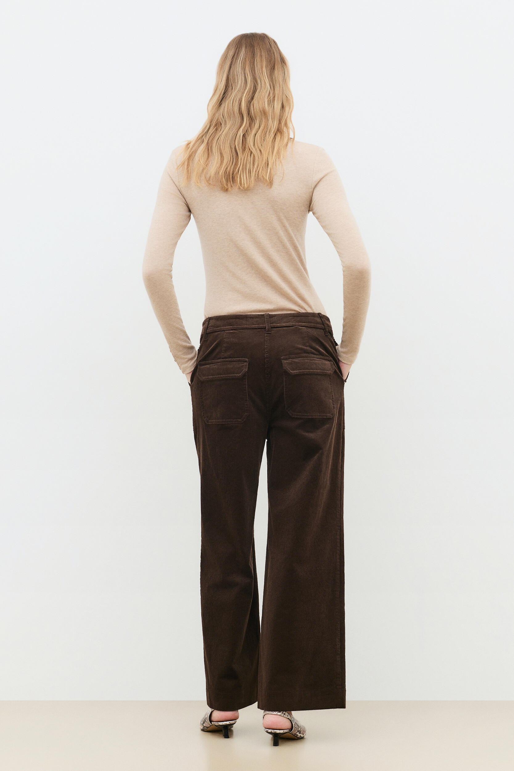 Pantalon large effet velours PHALTON, CAROLL