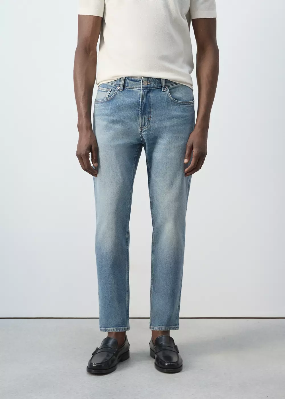 Jean Ben cropped tapered-fit, MANGO MAN