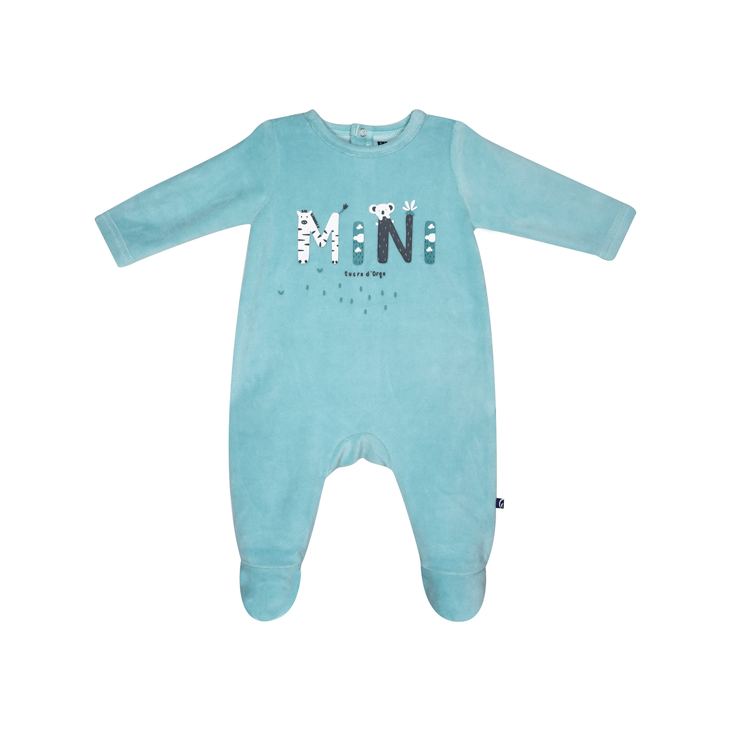 Dors bien lael velours rase pont dos bebe, SUCRE D'ORGE