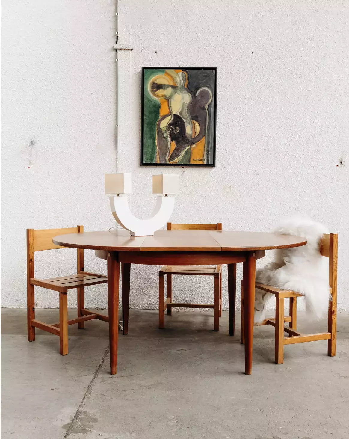 Table à manger scandinave Karla N°18 - Bon état, DEBONGOUT