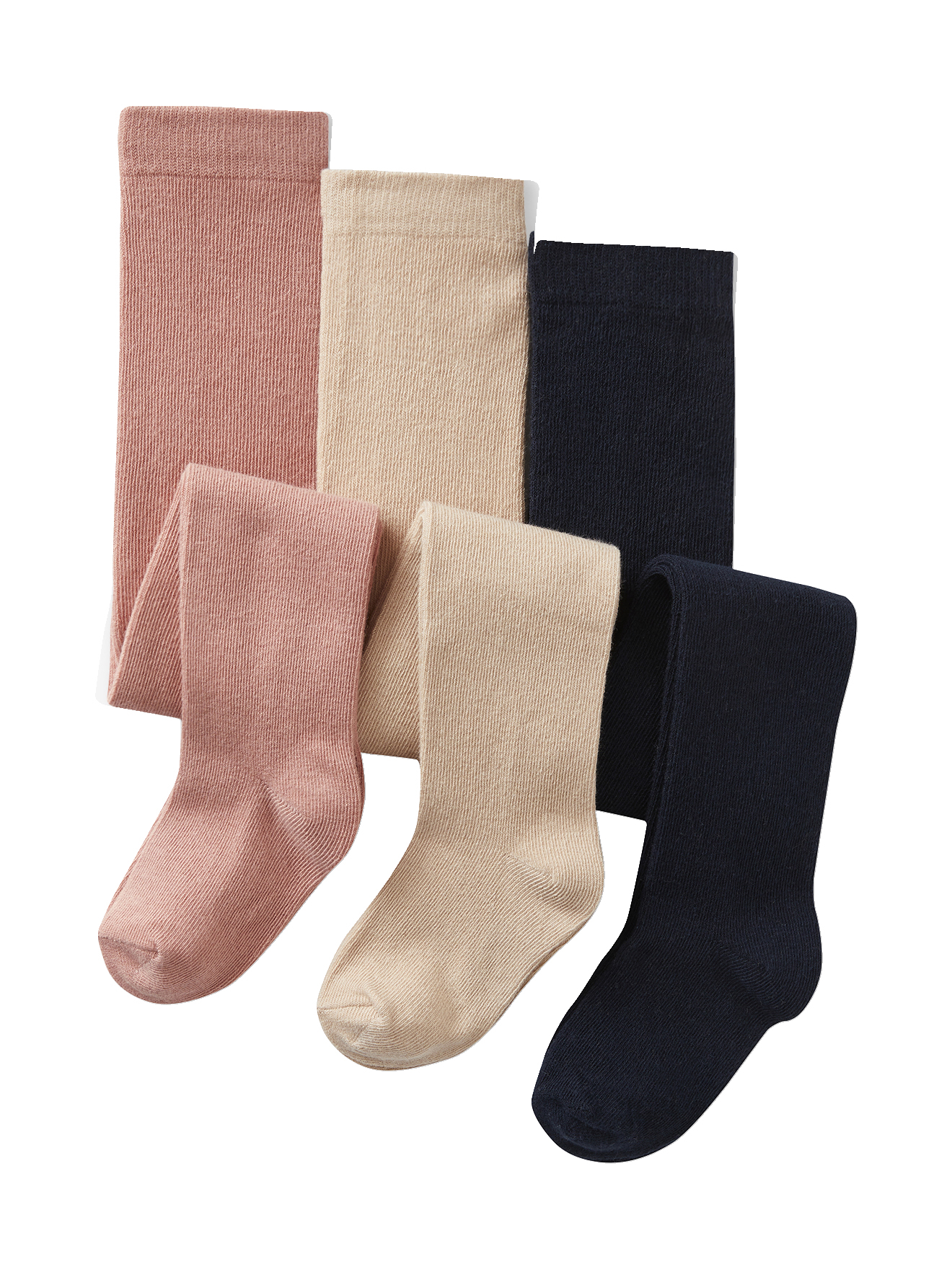 Lot de 3 collants bébé maille, VERTBAUDET