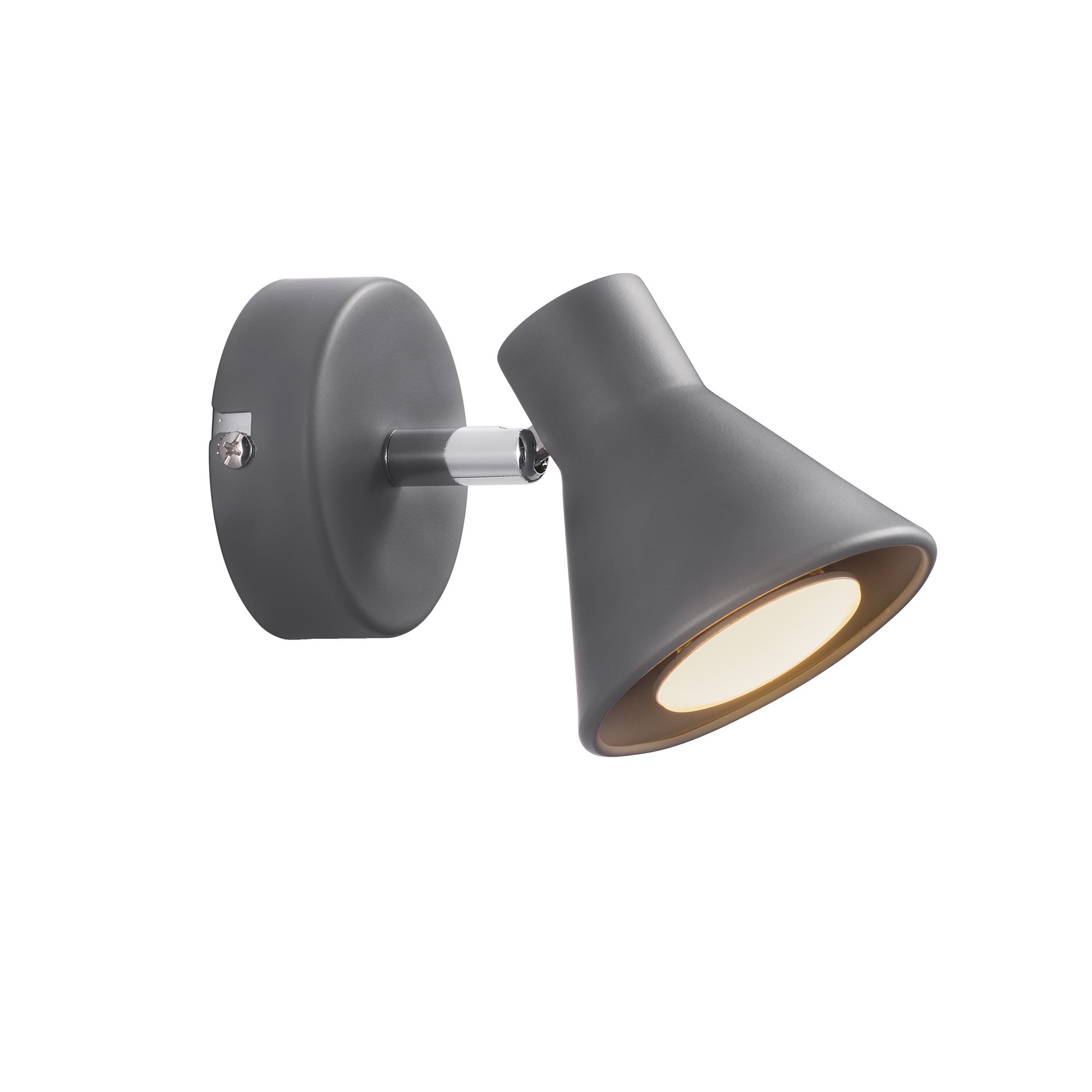 Applique murale spot style industriel orientable en métal, EIK, NORDLUX