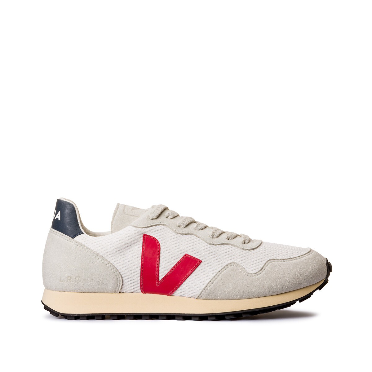 Rio branco trainers in organic canvas/recycled fabric, grey + red, Veja ...