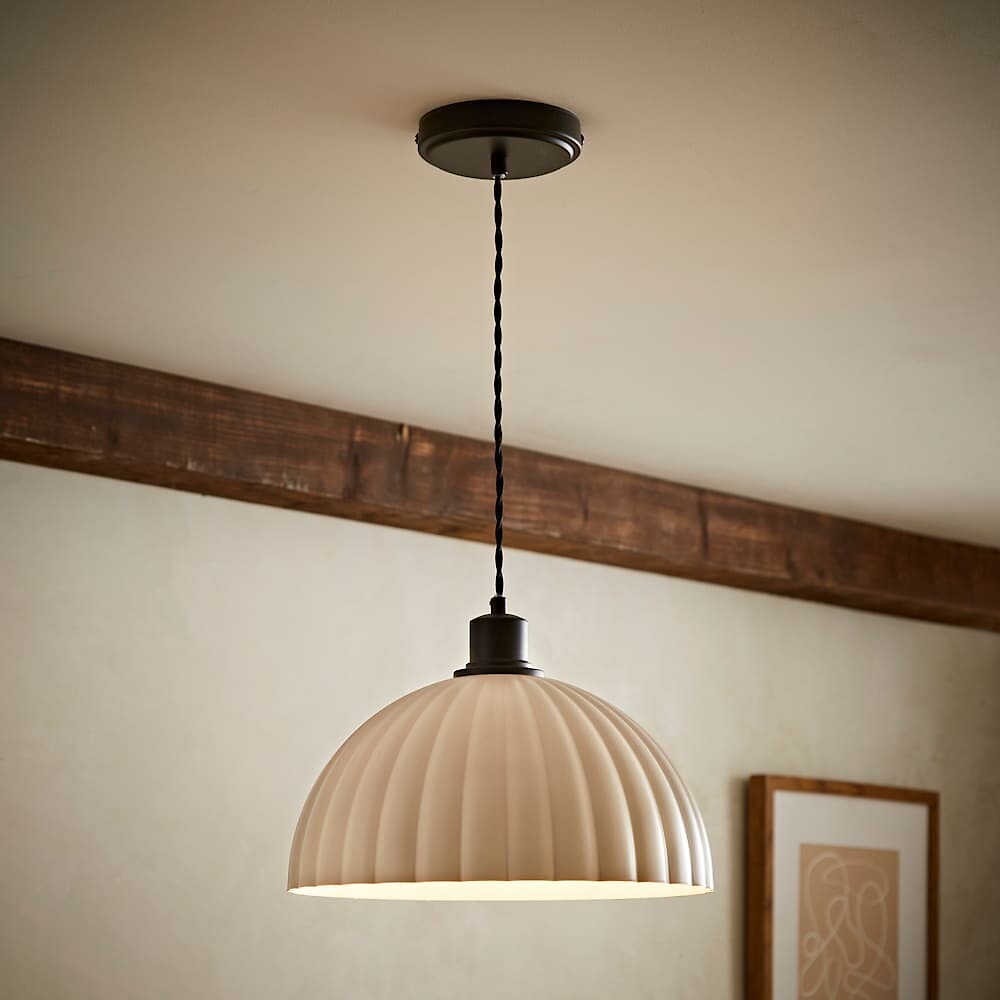 Baylor Ribbed Dome Pendant Light, SO'HOME