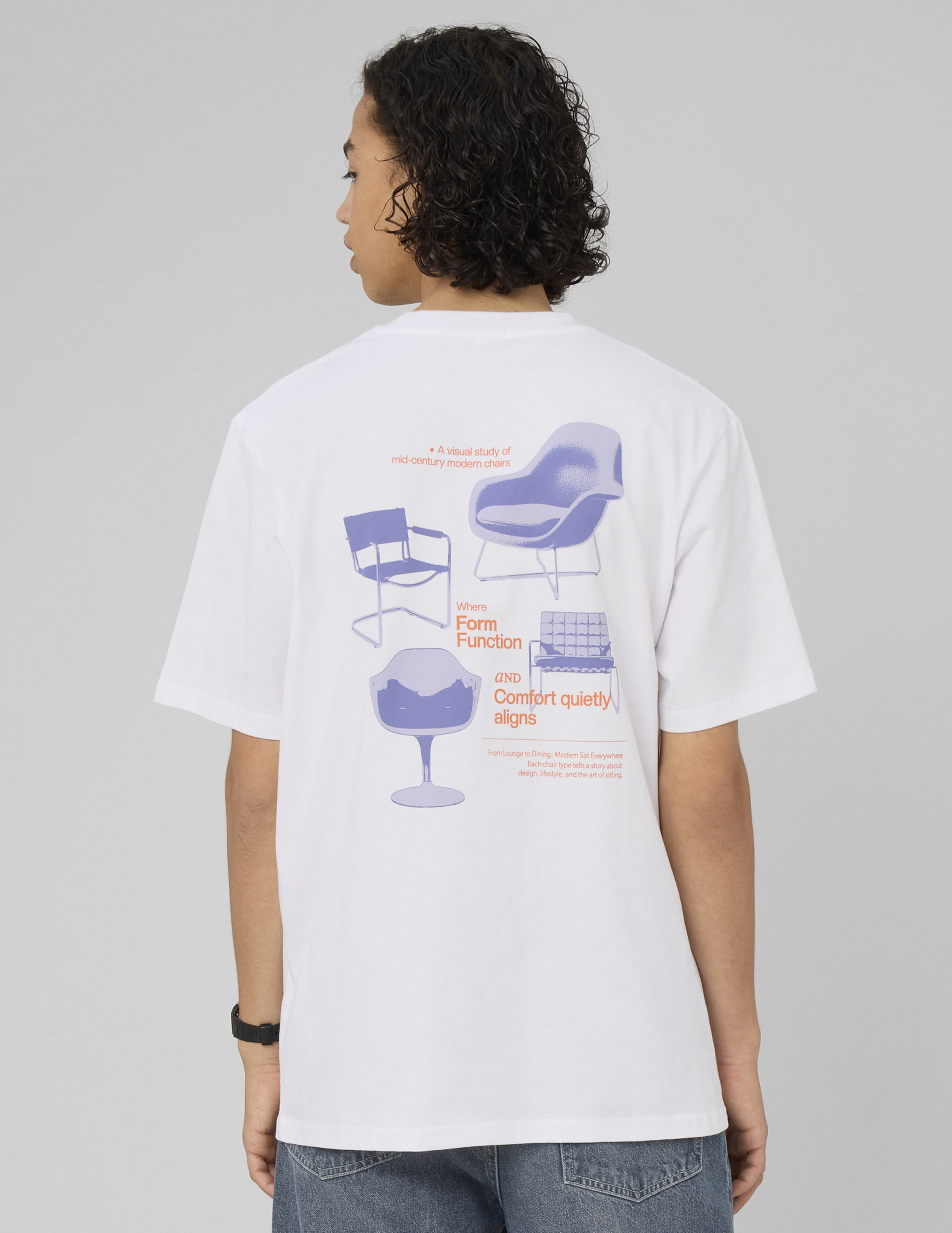 T-shirt imprimé devant/dos, BZB