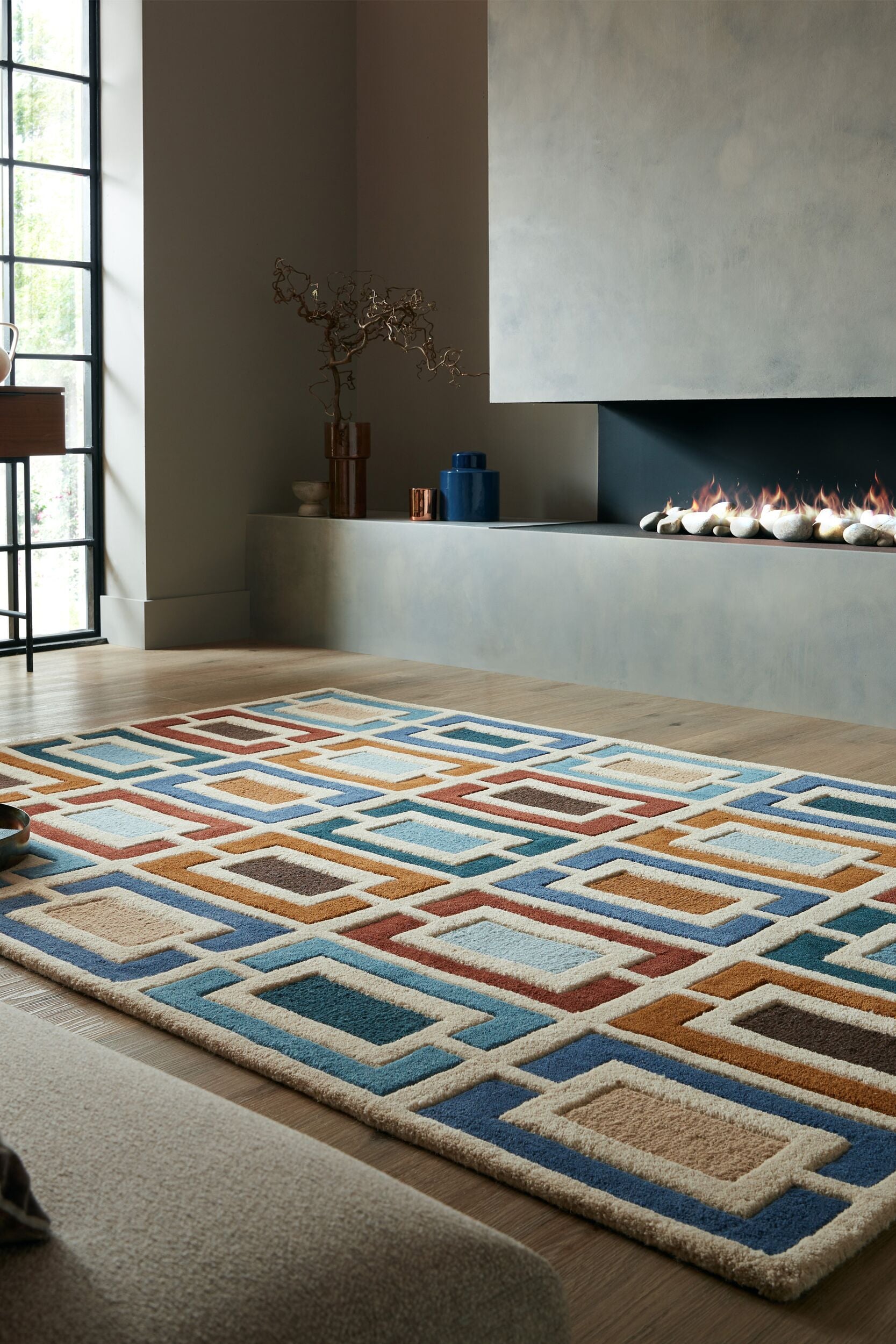 Tapis en laine BLOCKS RETRO, FLAIR RUGS