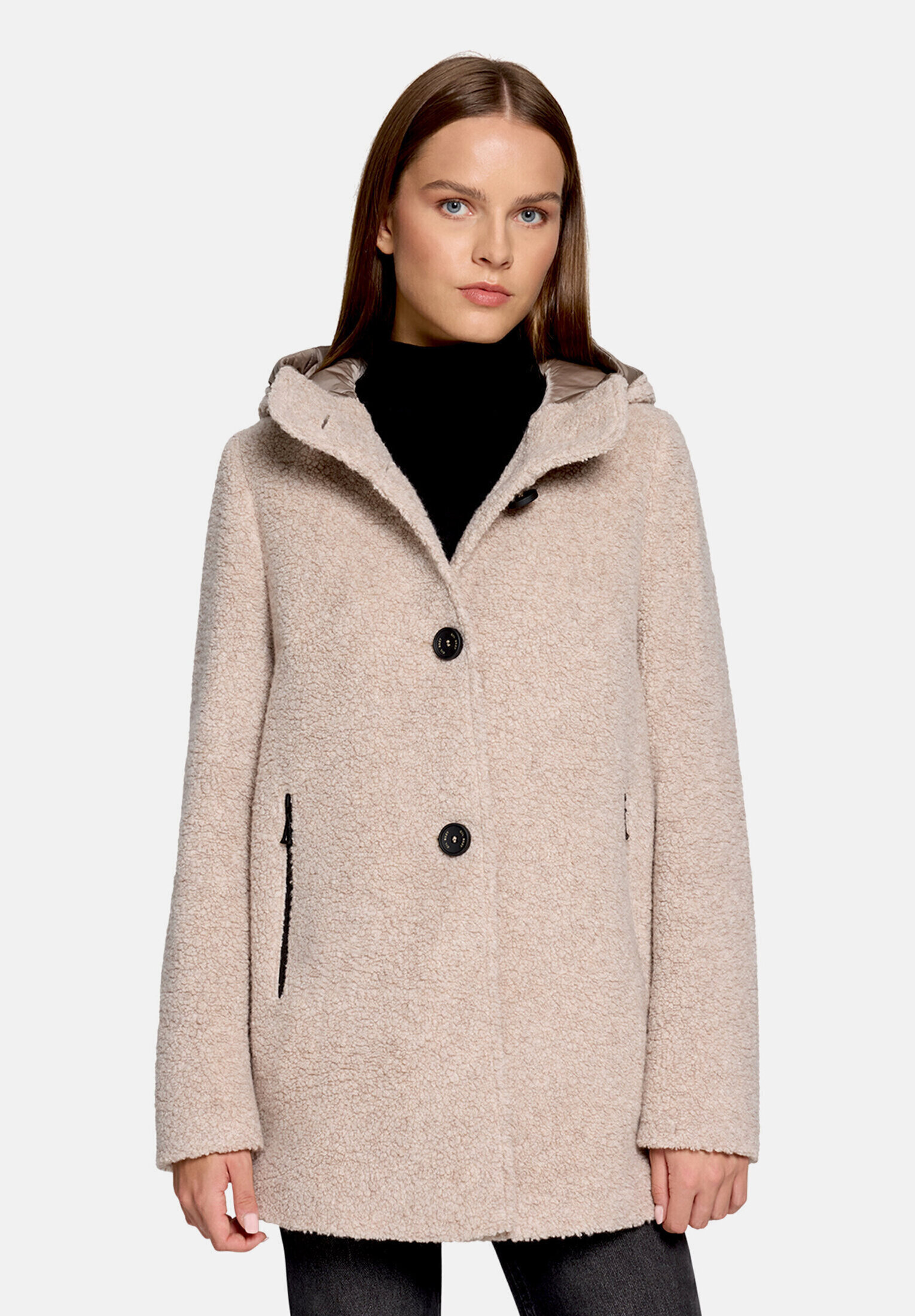Veste en laine à capuche, GIL BRET