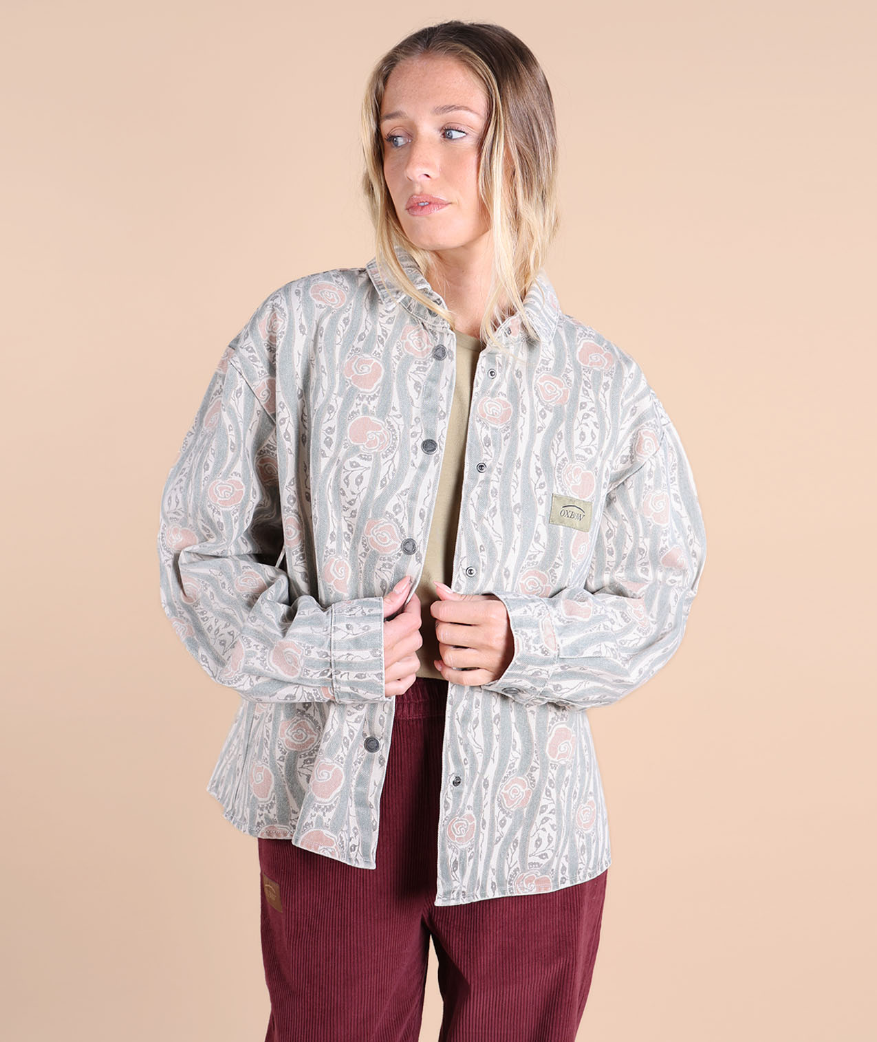 Chemise Twill AOP GENTIANA, OXBOW