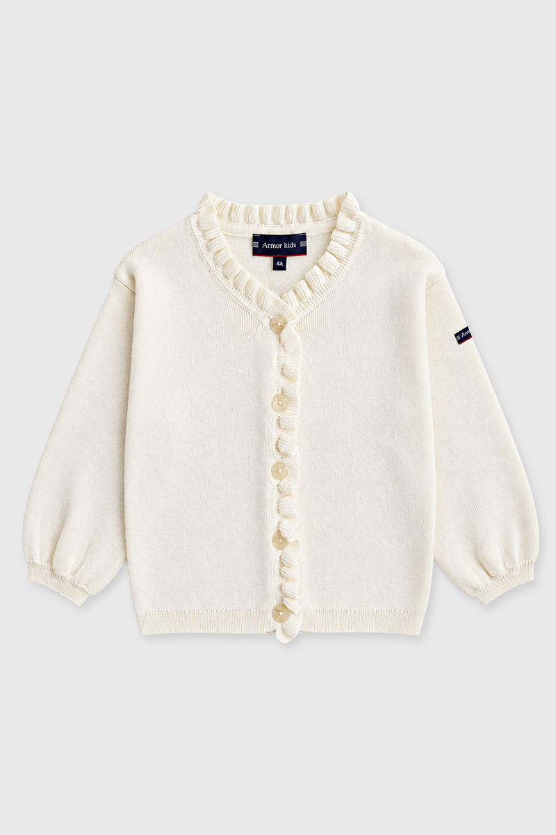Gilet boutonné Kids - coton et laine, ARMOR-LUX
