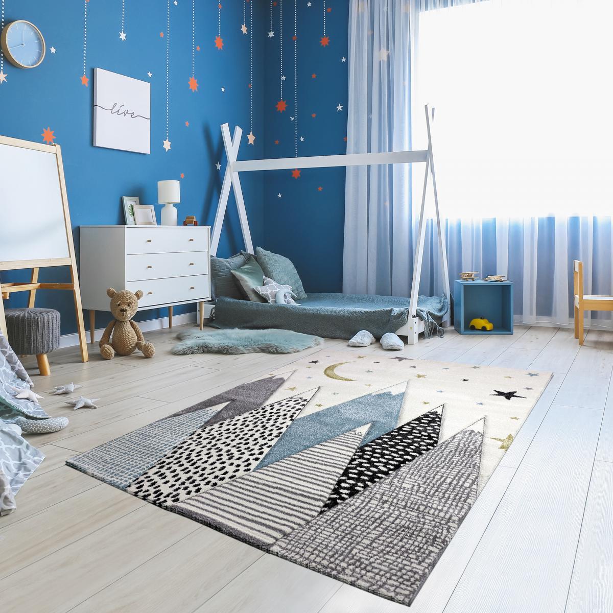 Tapis enfant tissé SNOWSKY, UN AMOUR DE TAPIS