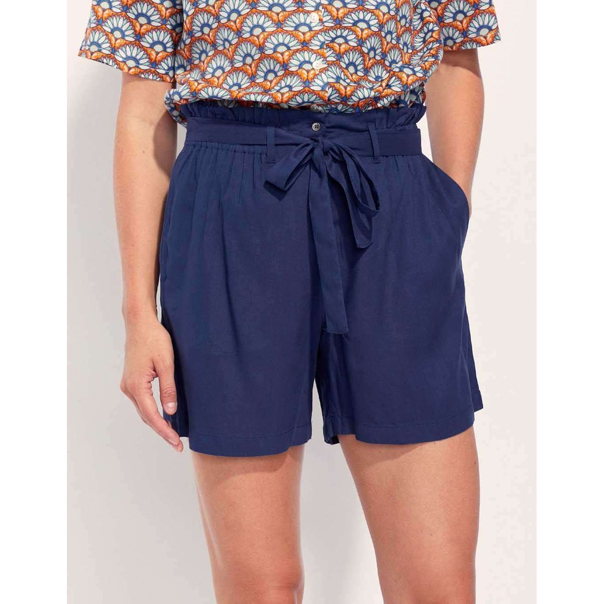 Short femme à ceinture élastique chic et fluide d'été Dua