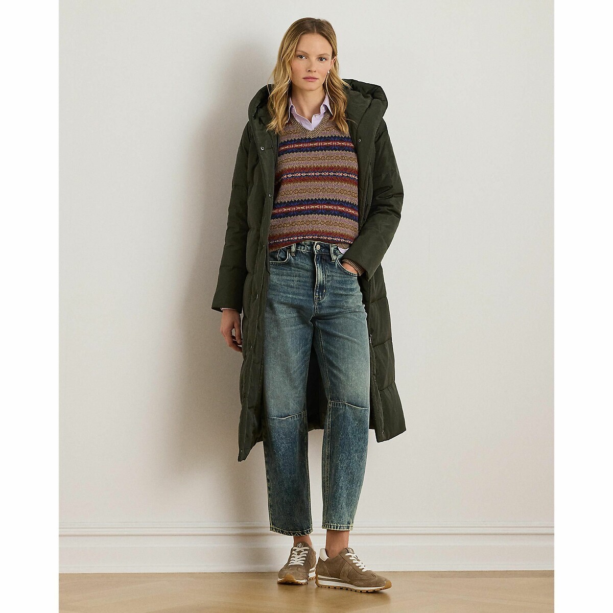 Piumino lungo con cappuccio, LAUREN RALPH LAUREN