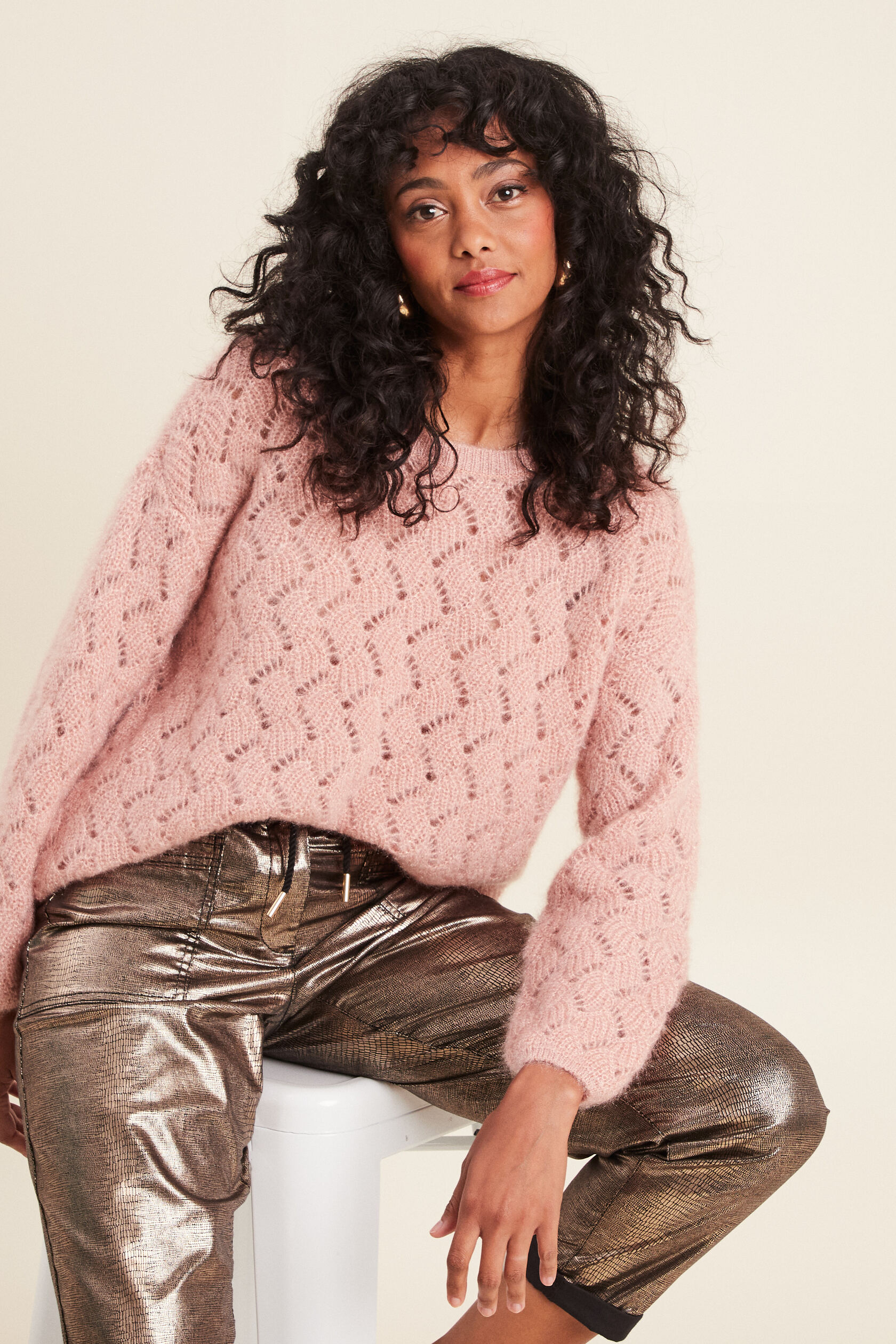 Pull manches longues ajouré, BREAL