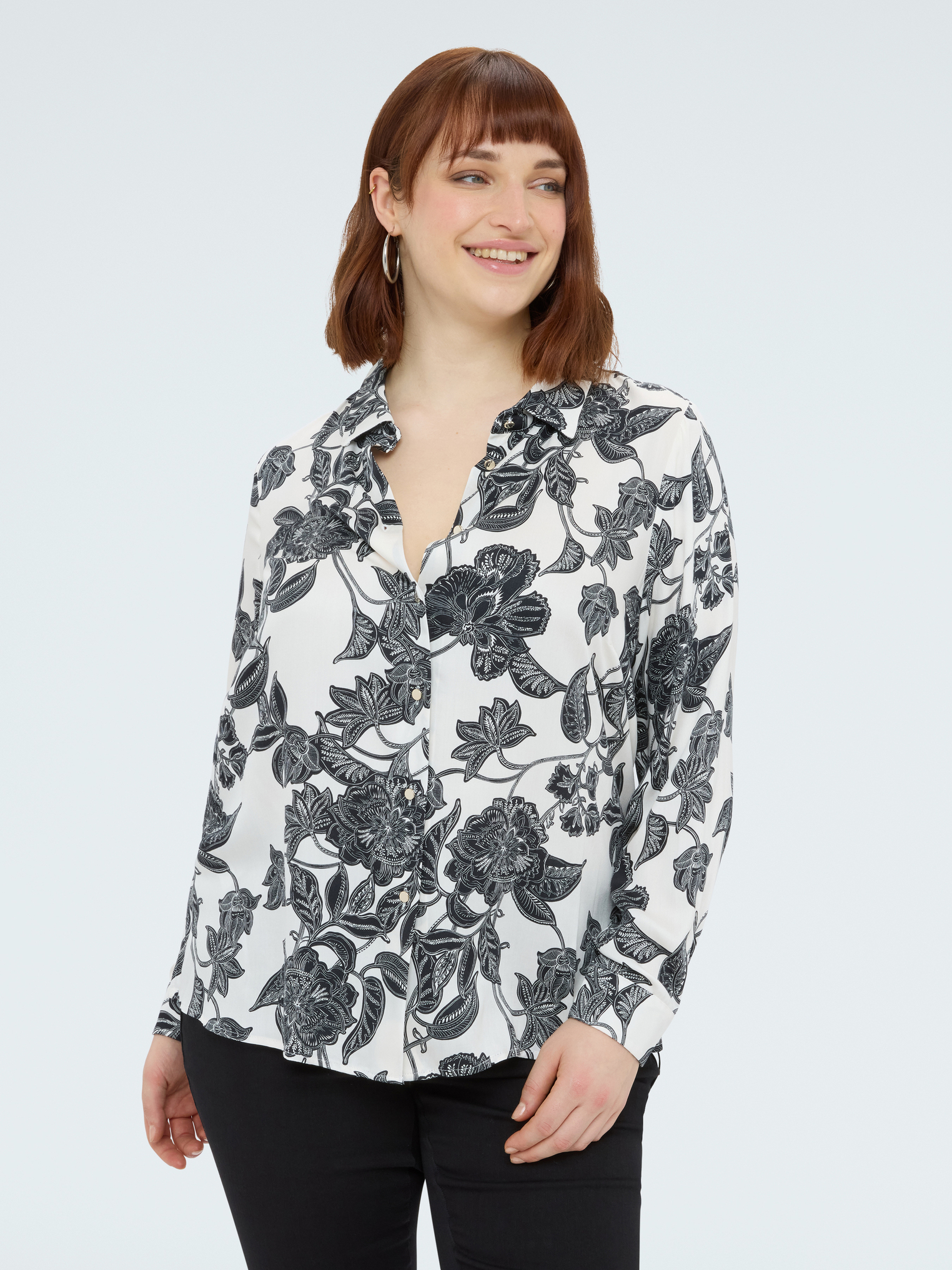 Chemise à imprimé fleuri, FIORELLA RUBINO
