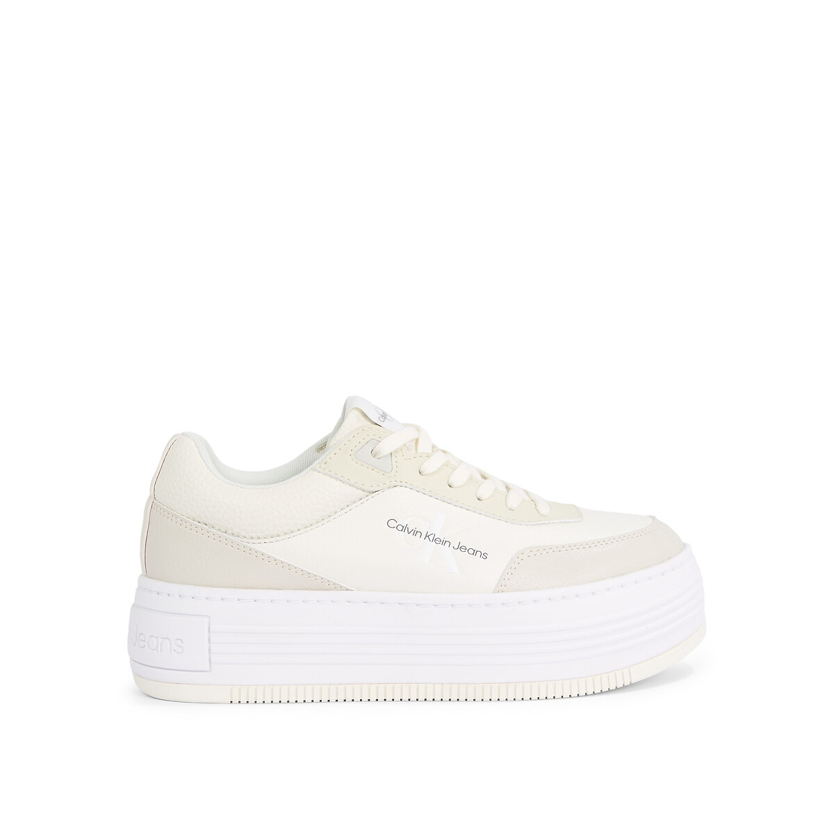 Calvin klein sales white platform trainers