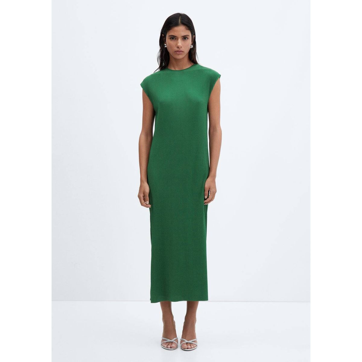 Mango robe clearance longue verte