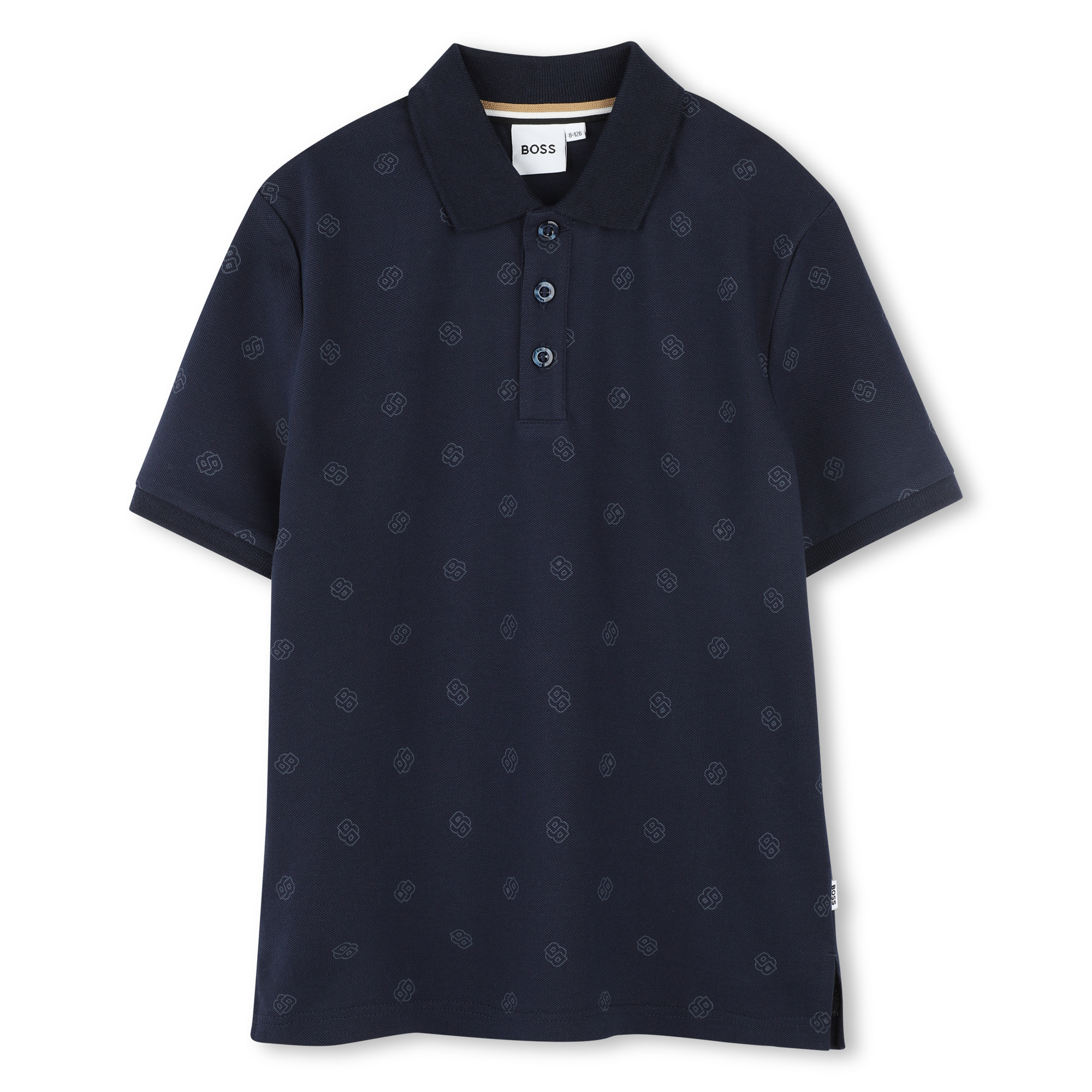 Polo stampata taglio dritto, BOSS KIDSWEAR