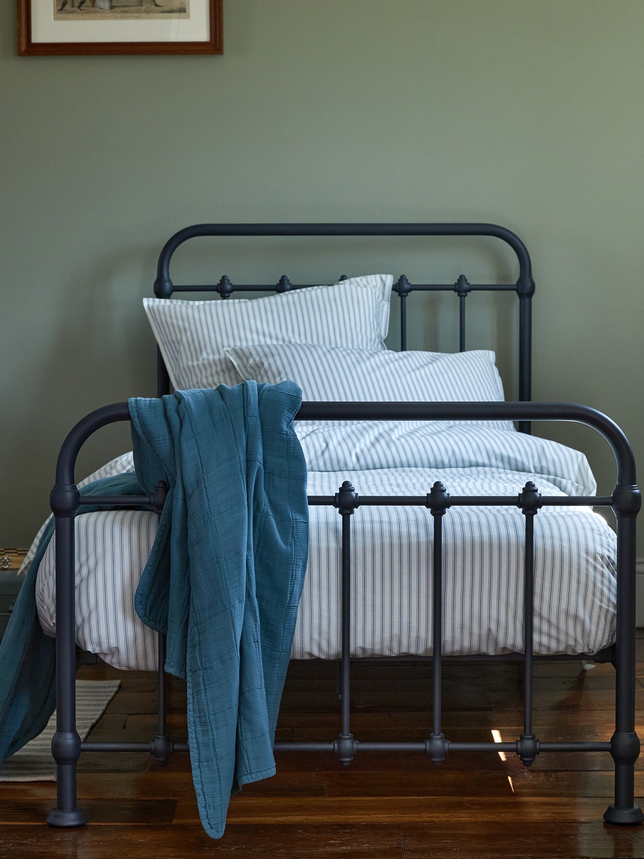 Housse de couette percale de coton "Coutil", CYRILLUS