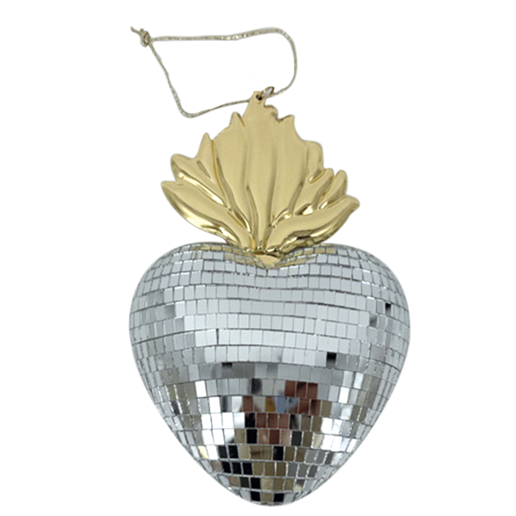 Ex-voto décoratif en forme de cœur disco, OPJET