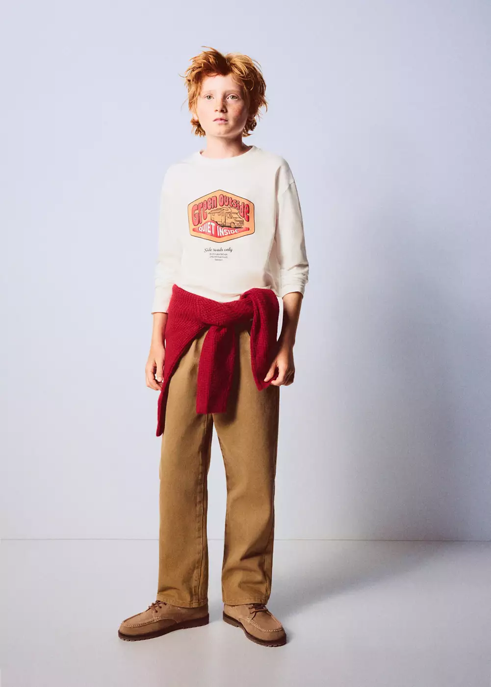 T-shirt manches longues imprimé, MANGO KIDS