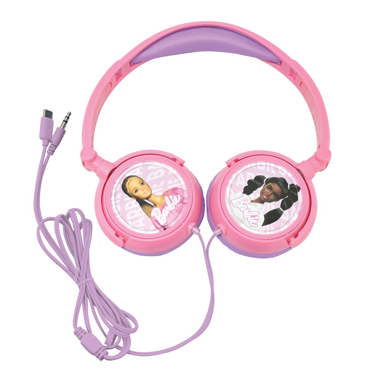 Casque stéréo filaire pliable Barbie, LEXIBOOK