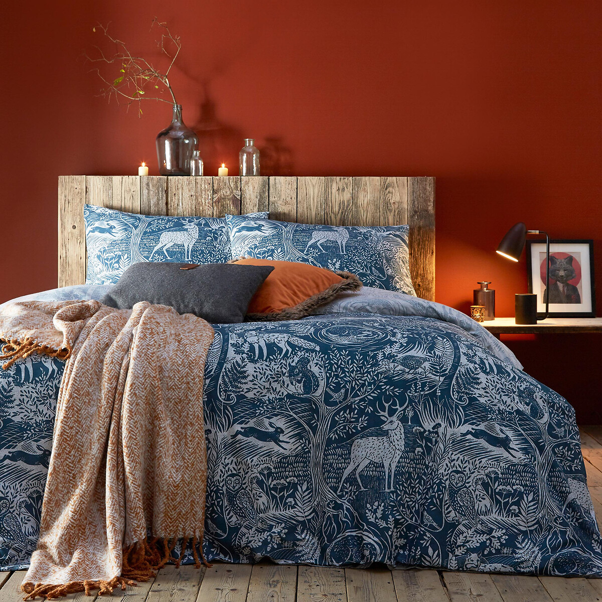 Winter woods cotton blend duvet set So'home | La Redoute