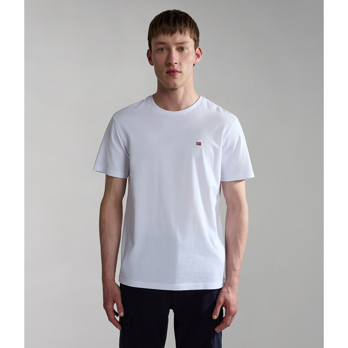 Image of Salis Cotton T-Shirt with Short Sleeves