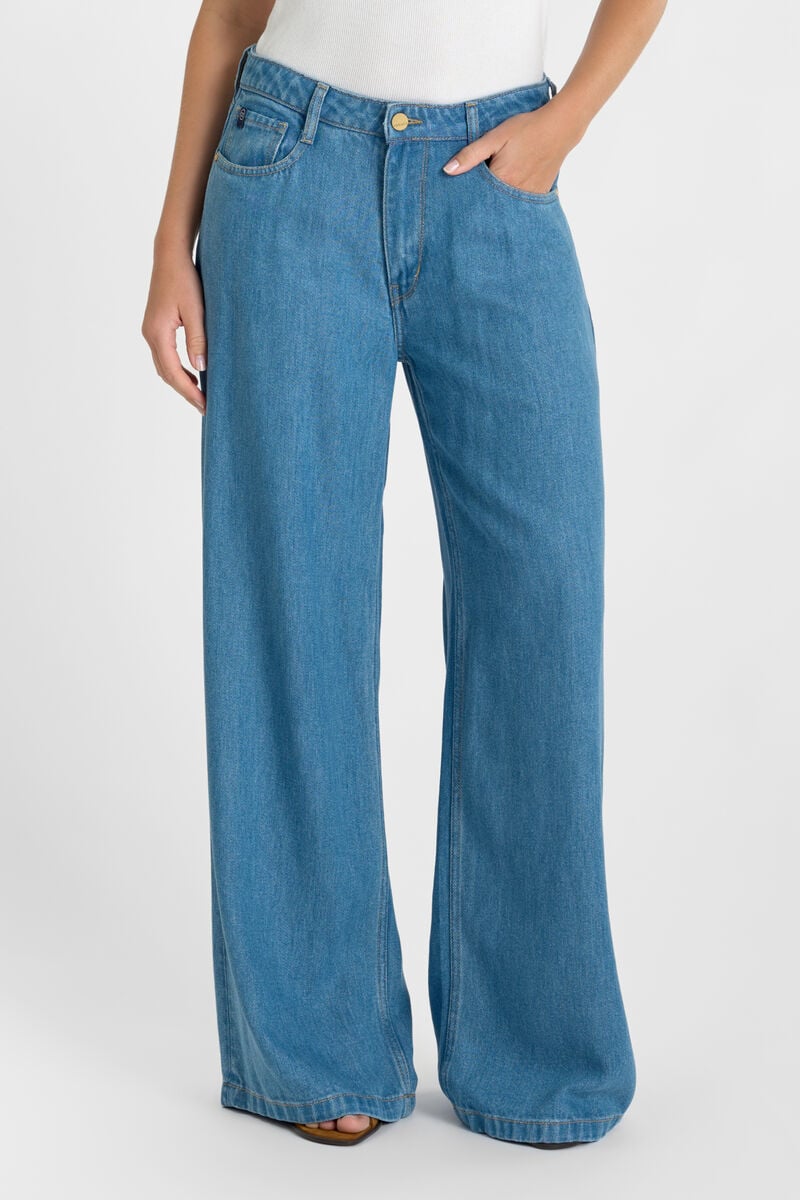 Jeans loose, large ZAZOU, longueur 34, LE TEMPS DES CERISES